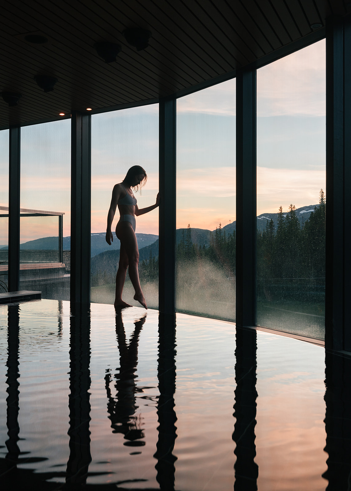 Spa infinity pool