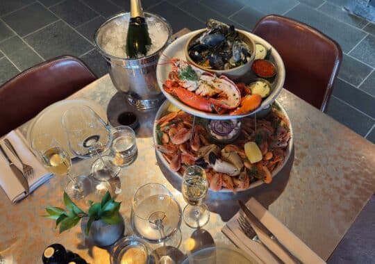 Skaldjursplatå på Copperhill